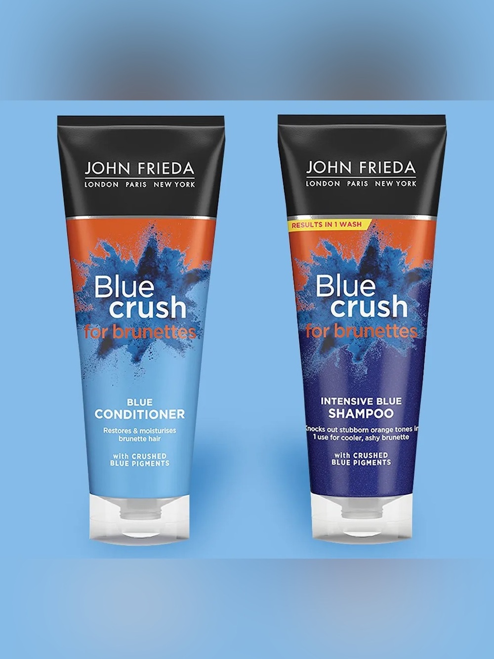 John Frieda Blue Crush Shampoo and Conditioner for Brunettes -Multiple Available